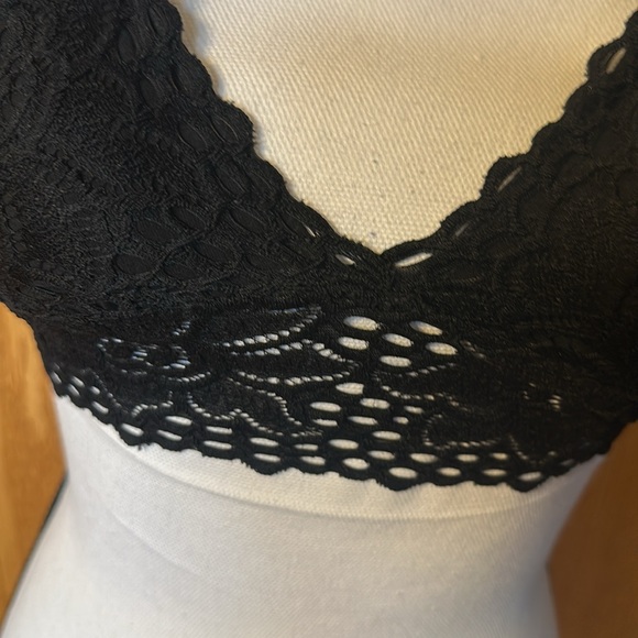 Aerie Lacy Black Convertible Bralette, Size Small - Picture 2 of 8
